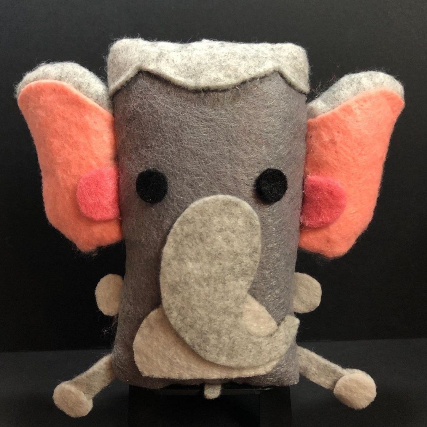 Felt Plush Keychain - Elephant