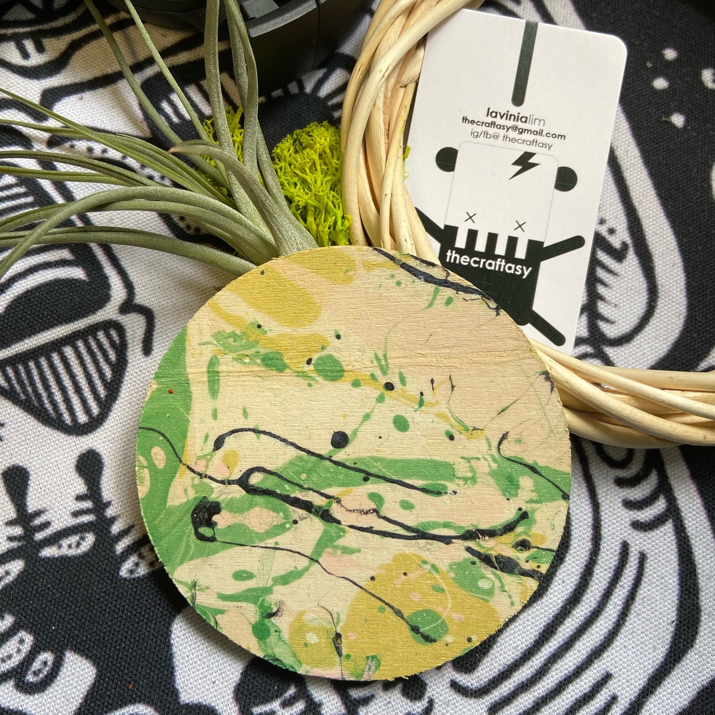 Wooden Coaster - Chlorophyll 02