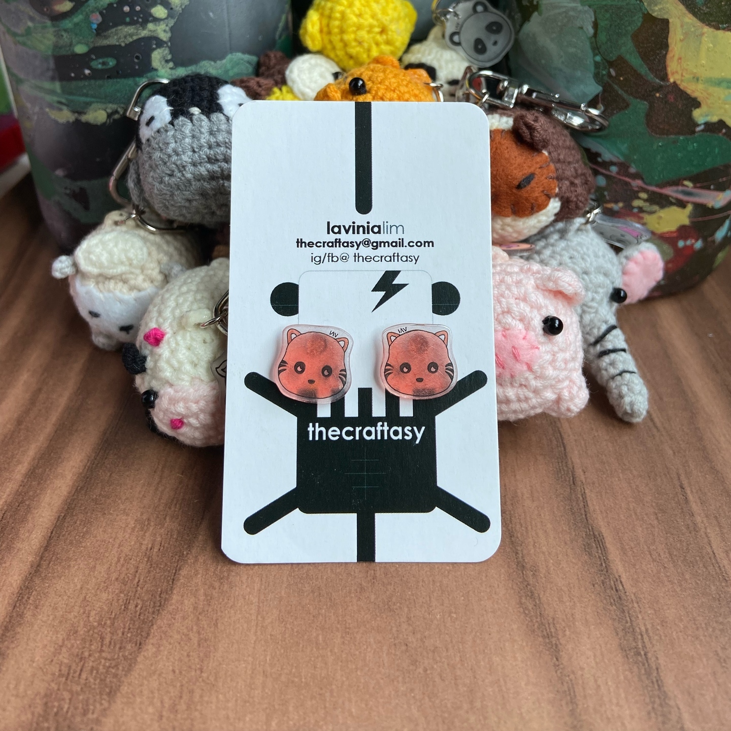 Animal Earrings - Cat
