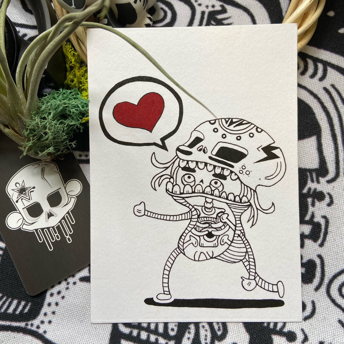 Postcard - I love you (girl)