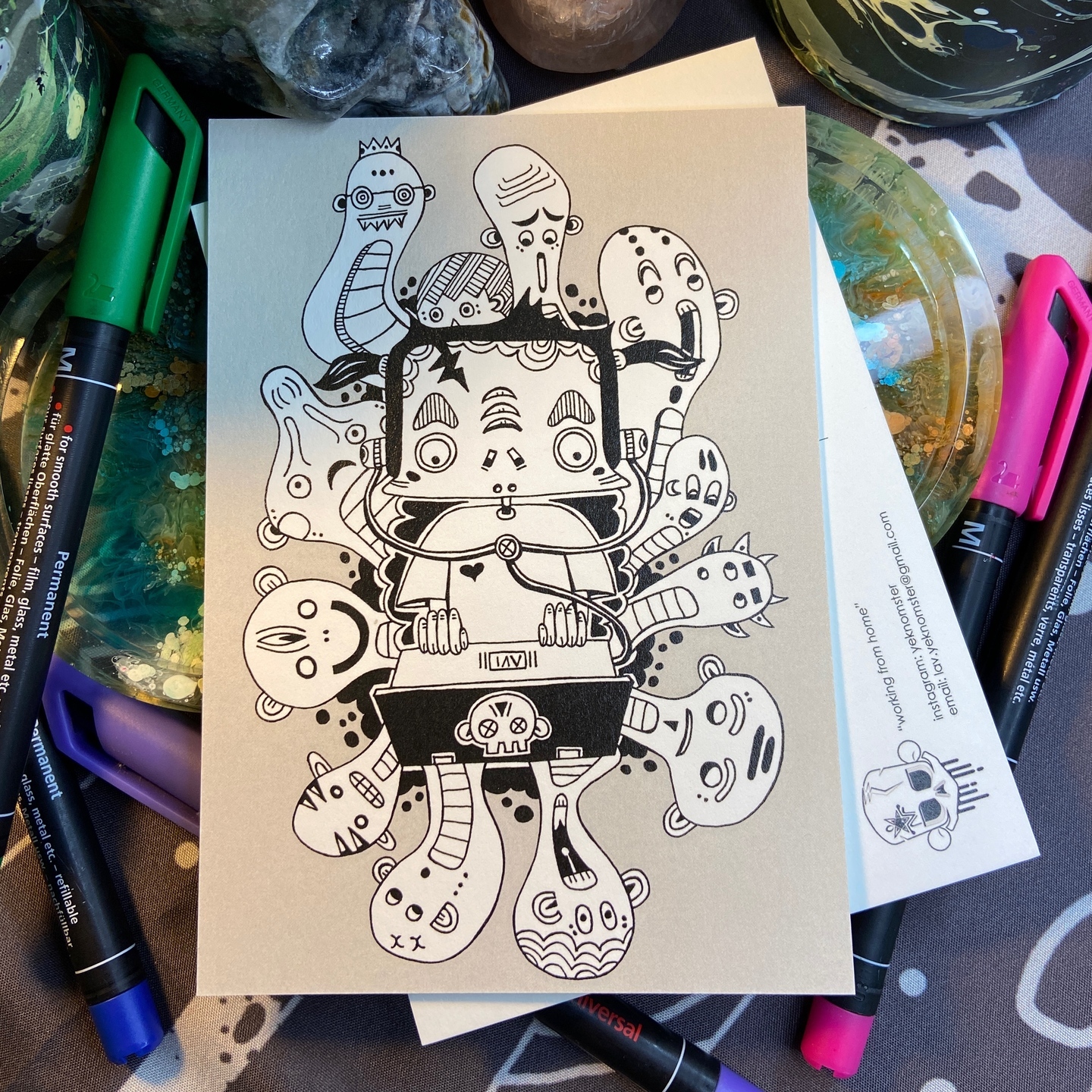 Postcard - Working from Home