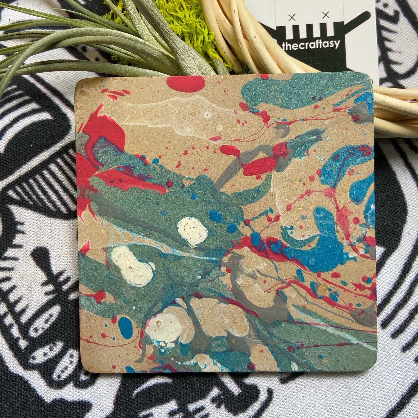 Kraft paper Coaster - Conflict 01