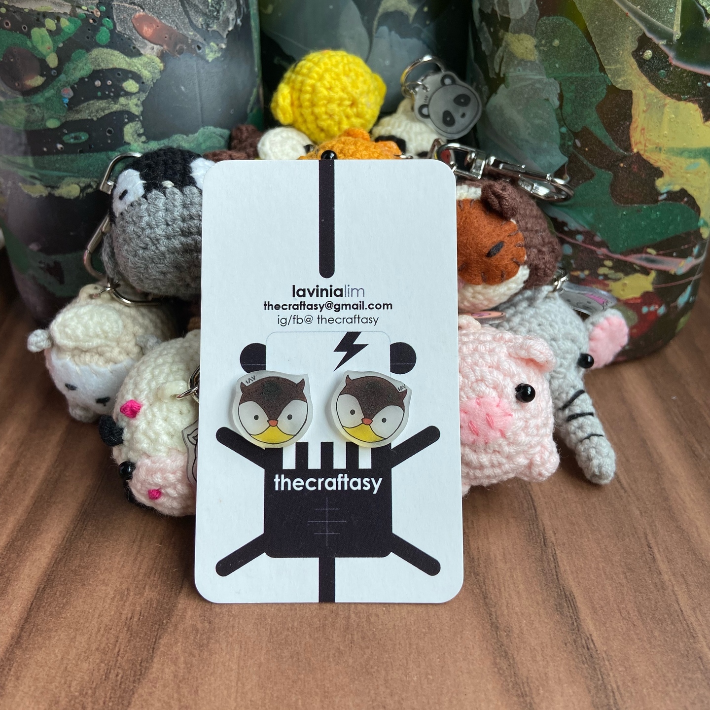 Animal Earrings - Owl