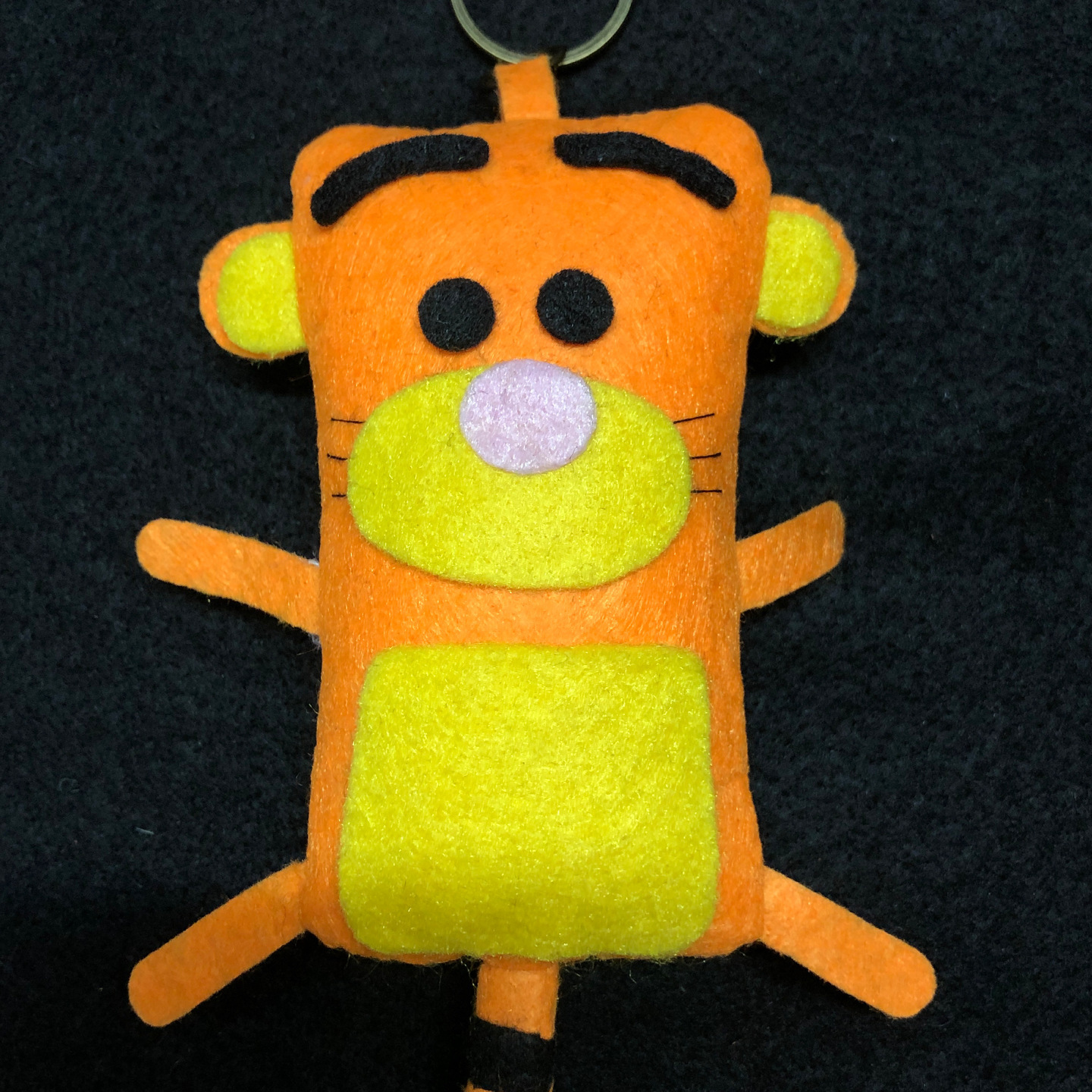 Felt Plush Keychain - Tigger
