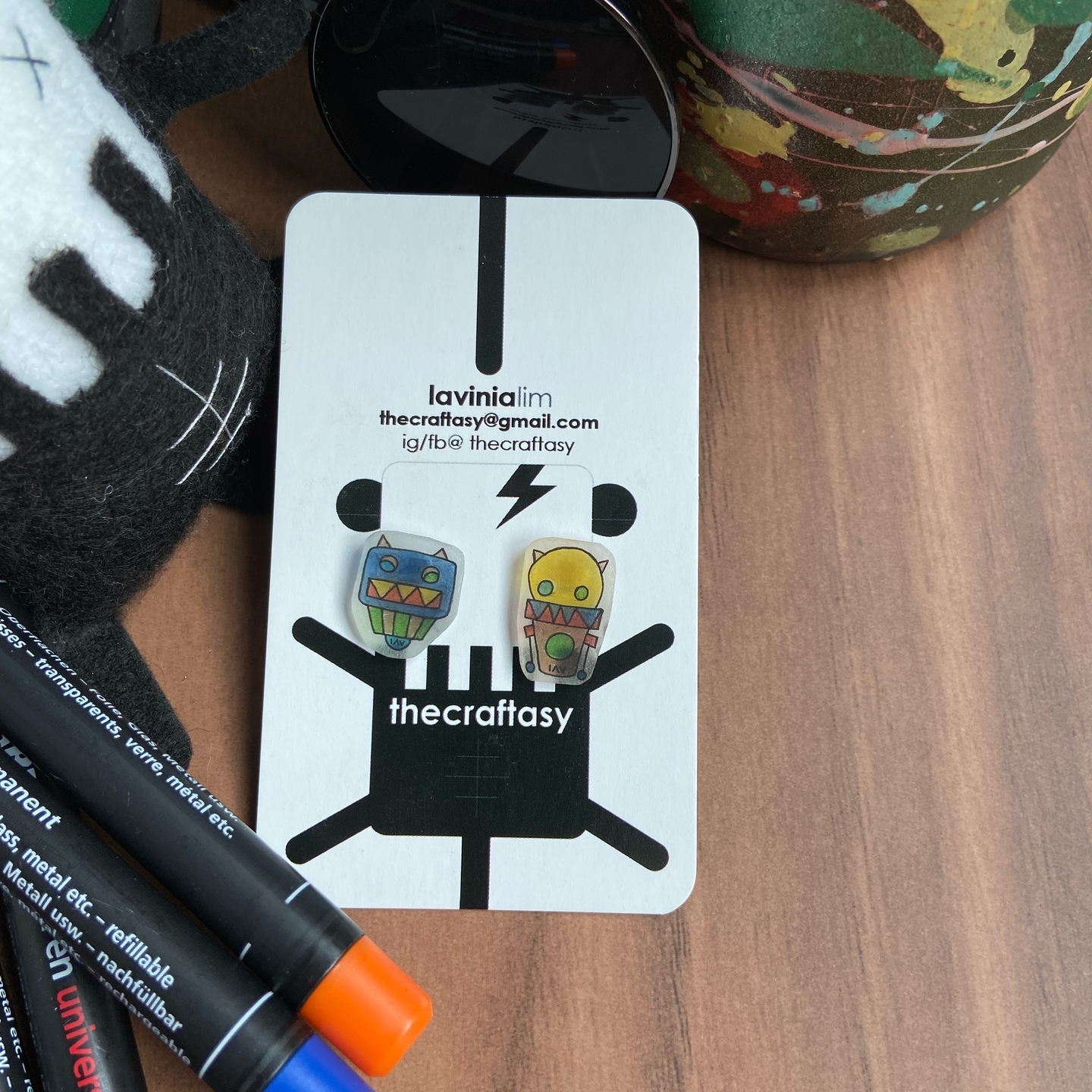 Earrings - Hot air balloon