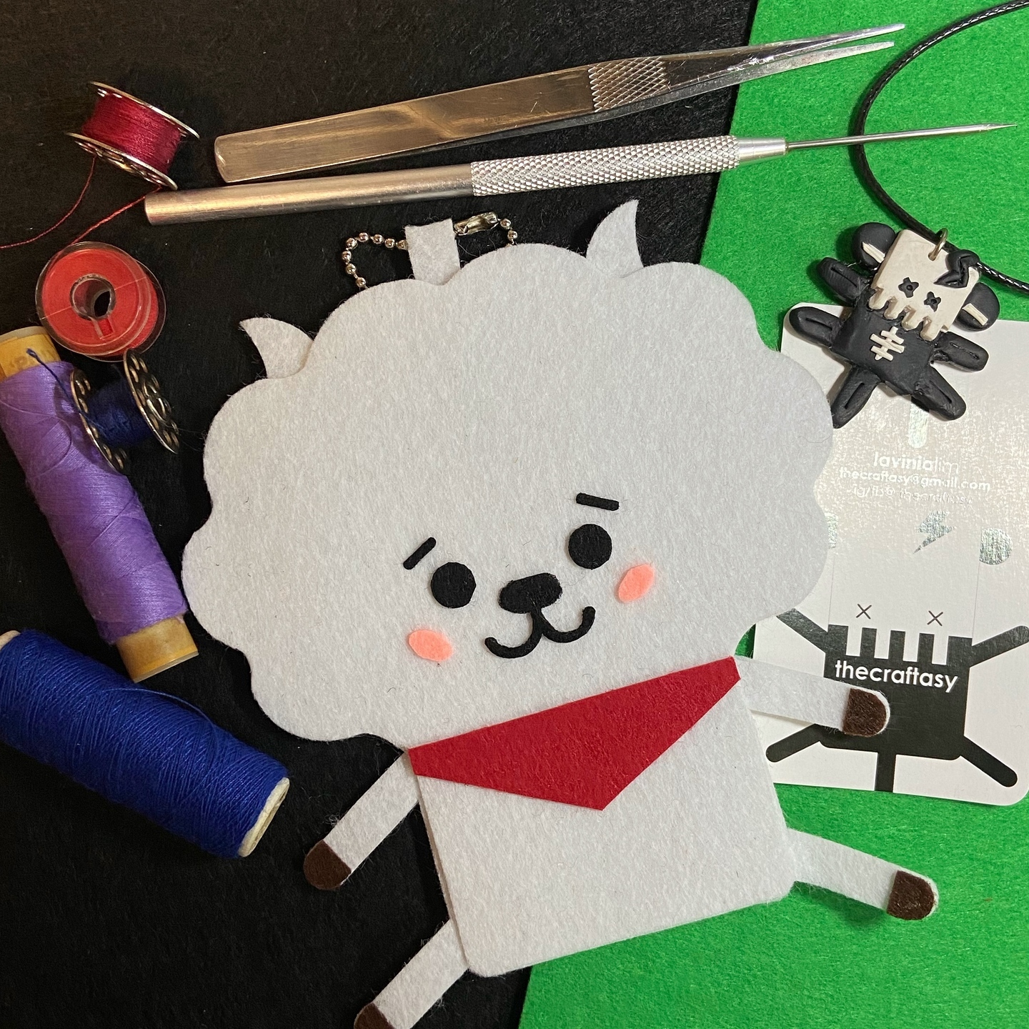 Felt Bag Tag (Flattie) - BTS RJ