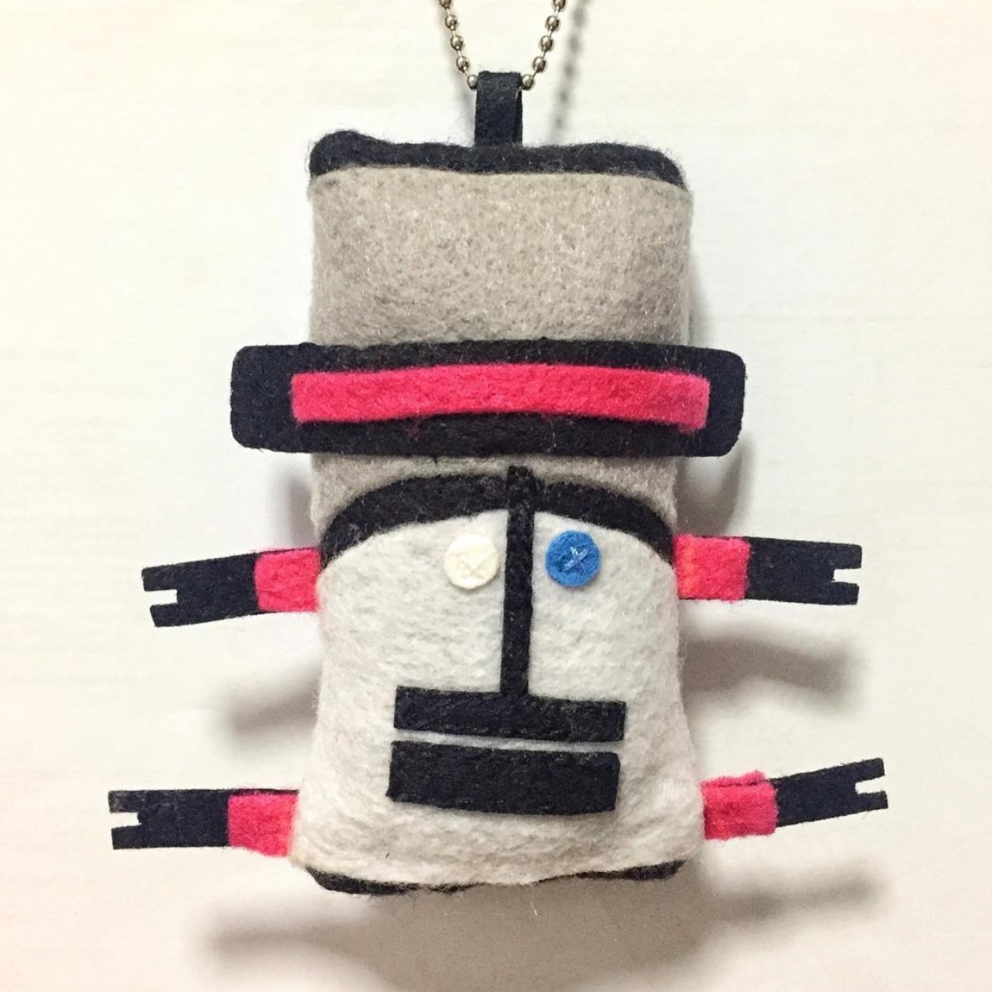 Felt Plush Keychain - Spacebot Punk