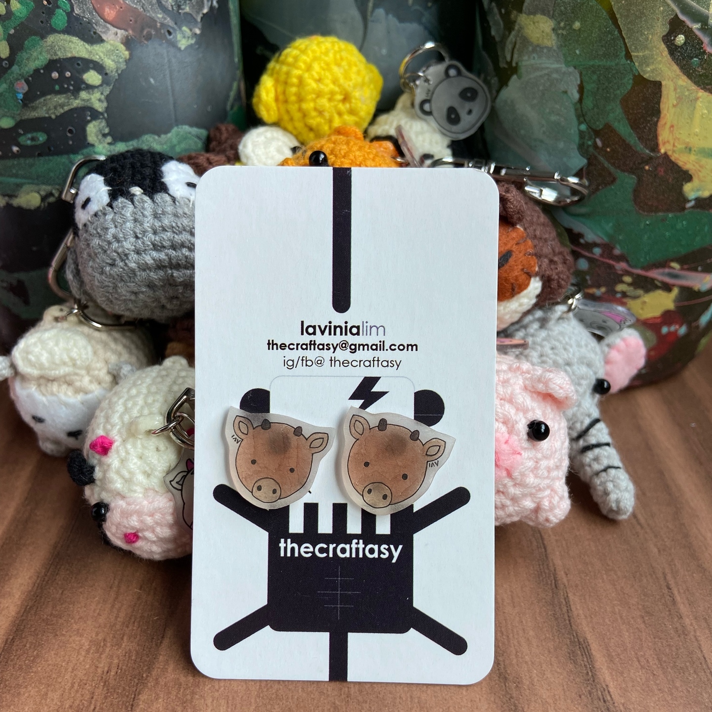 Animal Earrings - Bull