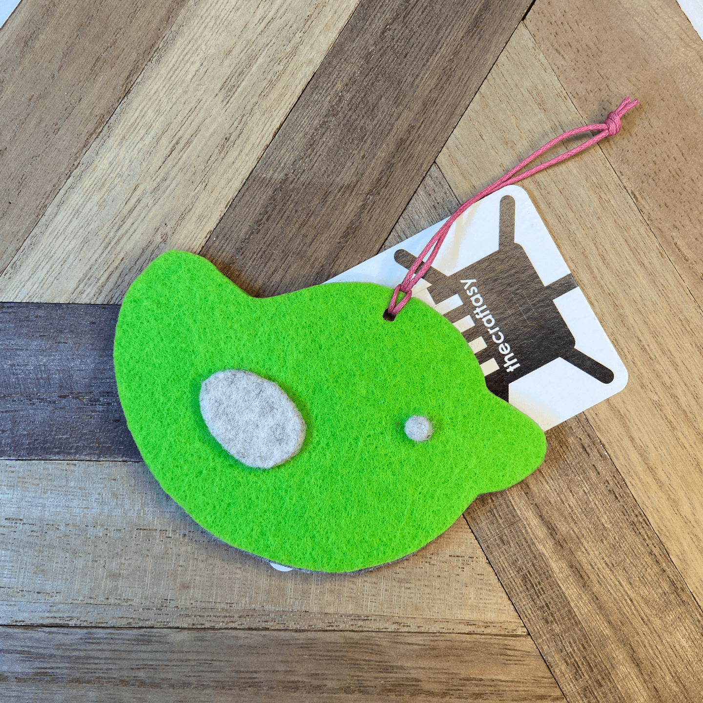 Christmas Ornaments Felt - Chick Green, White