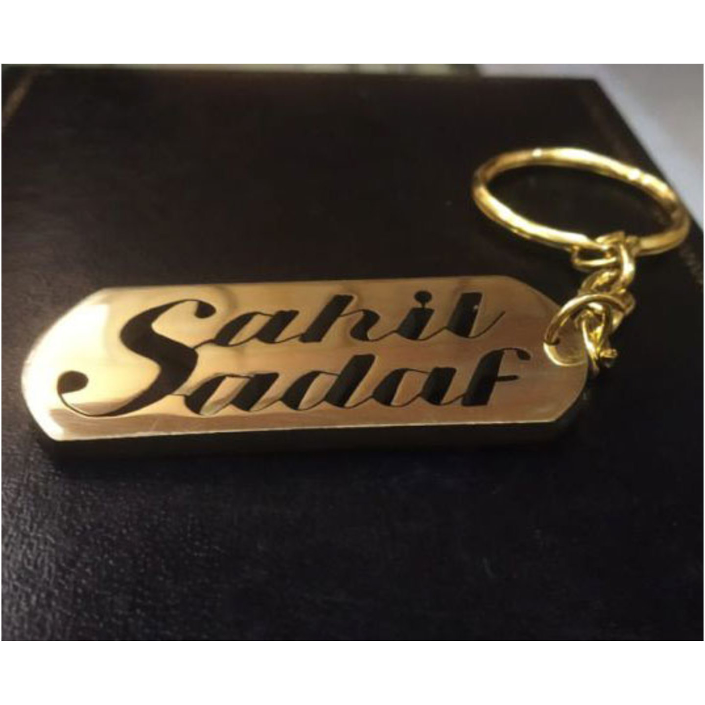 Personalised Name Brass Keychain