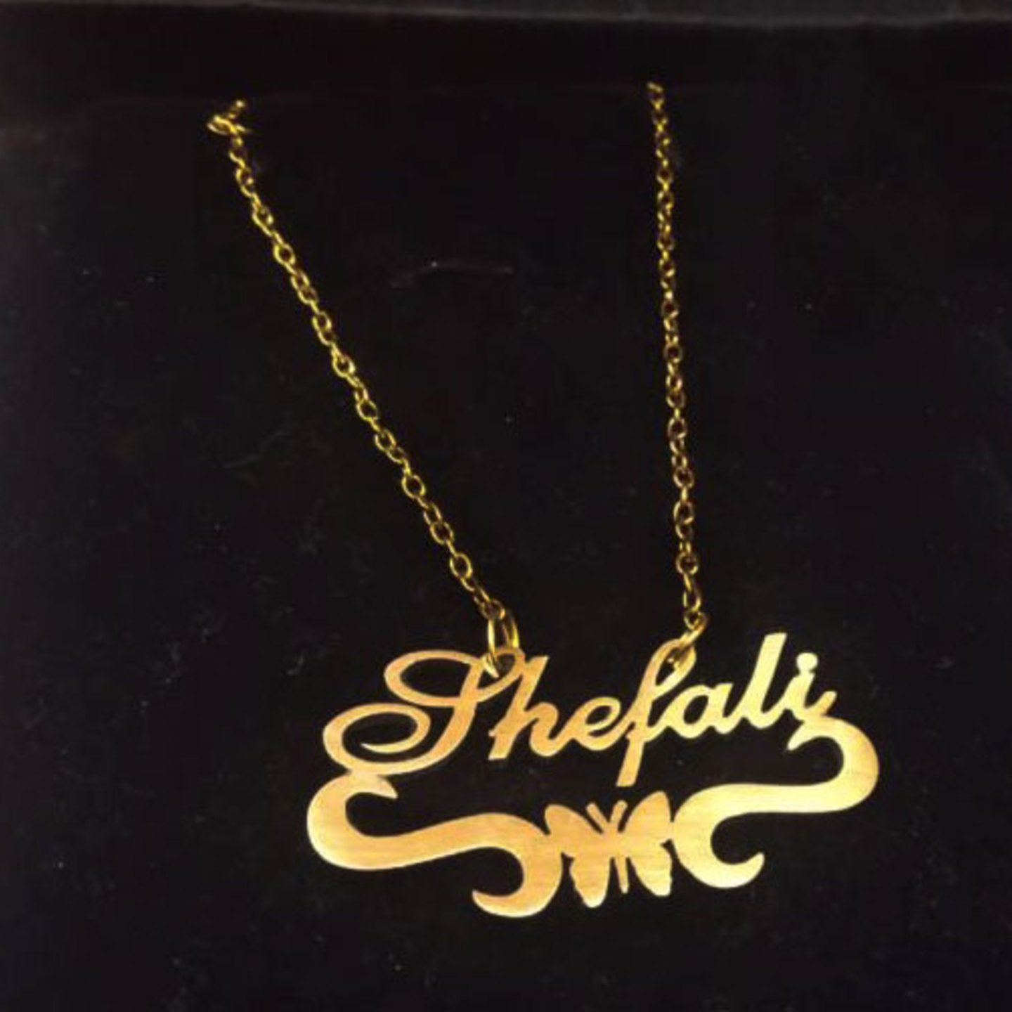 Personalised Name Brass Pendant NAB_010