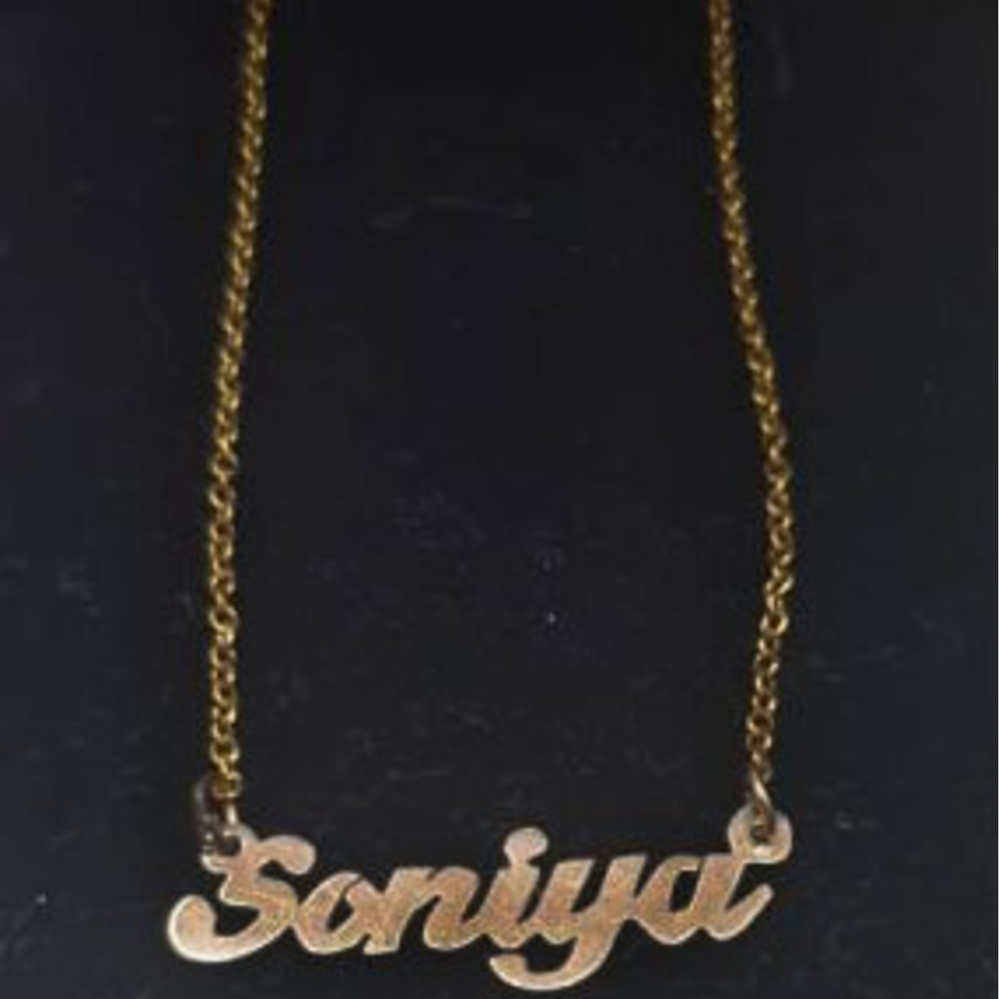 Personalised Name Brass Pendant NAB_019