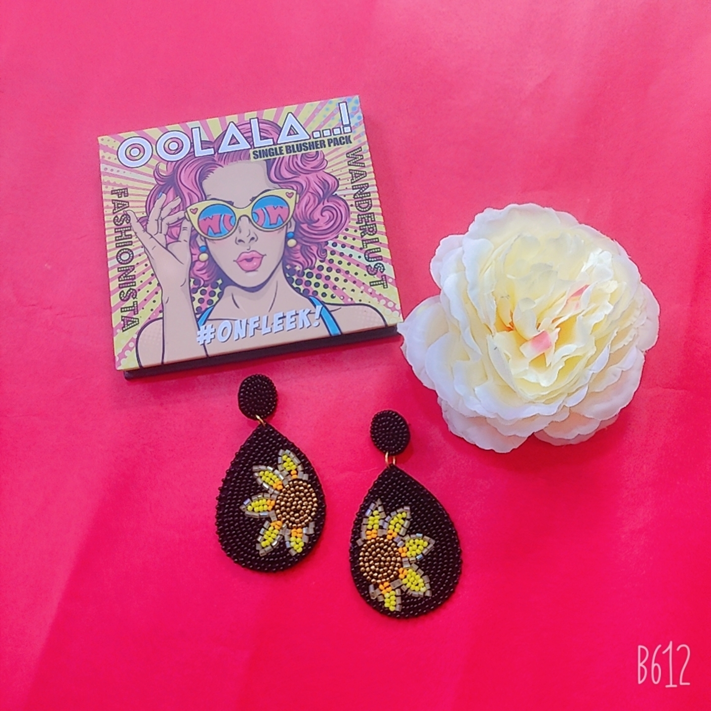 The Black Sunflower Earring
