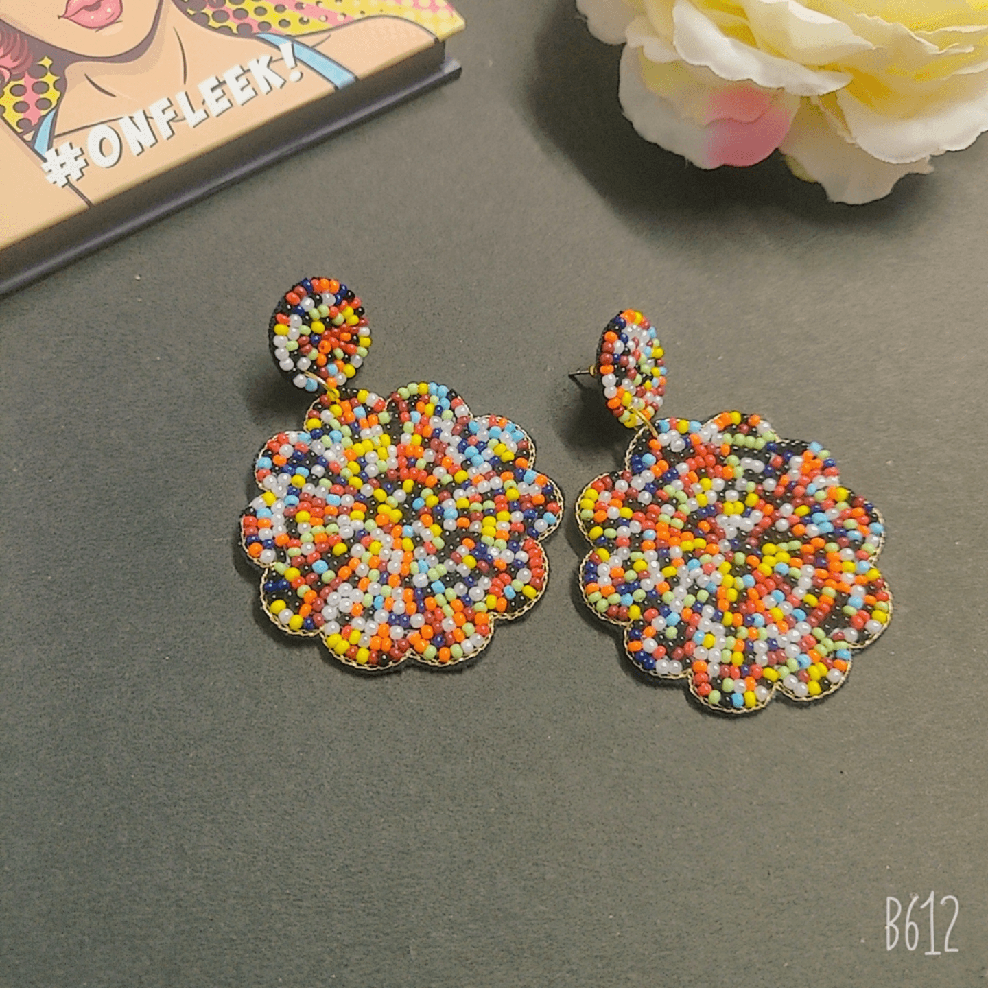 The Multi-coloured earings
