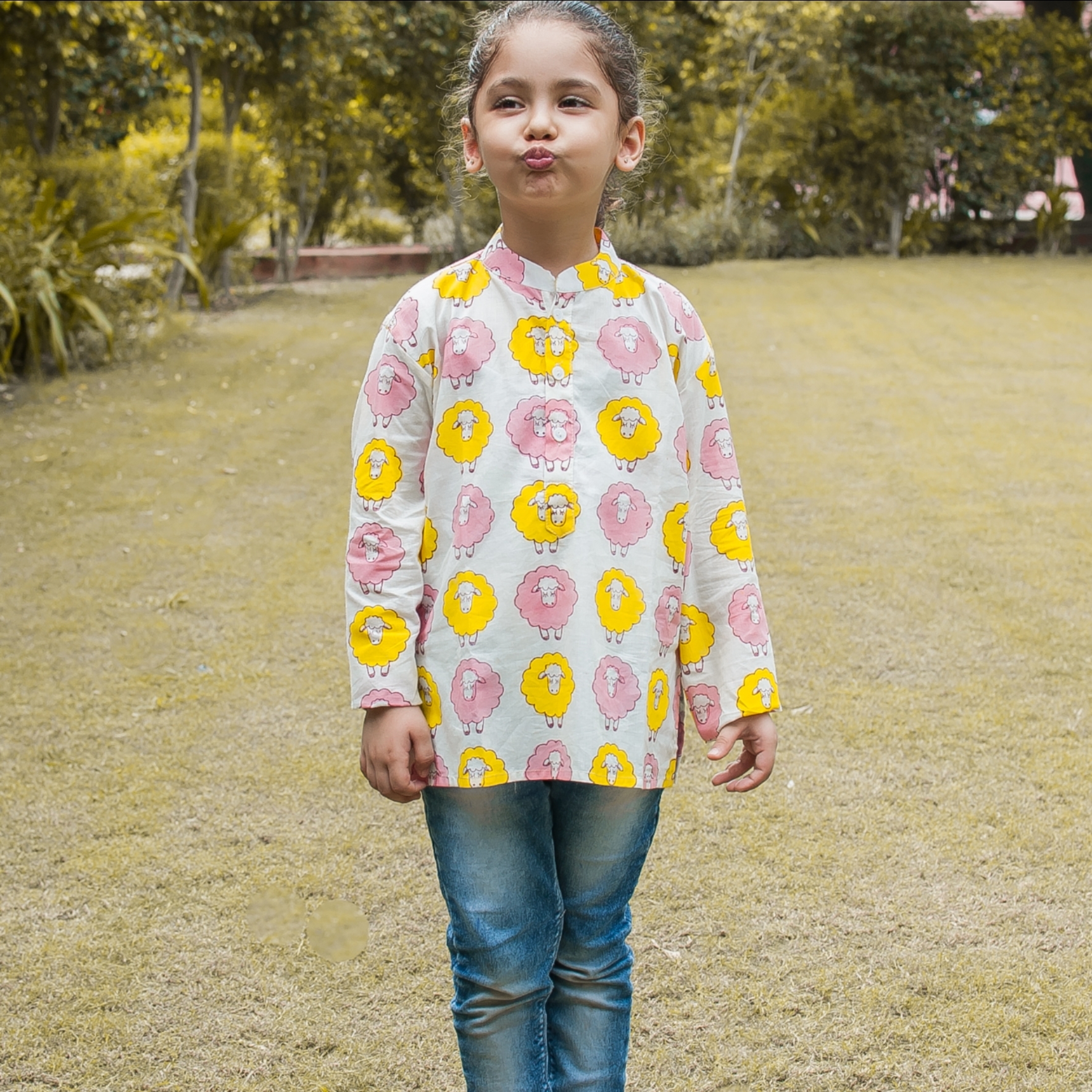 The Blushing Sheep Kurta