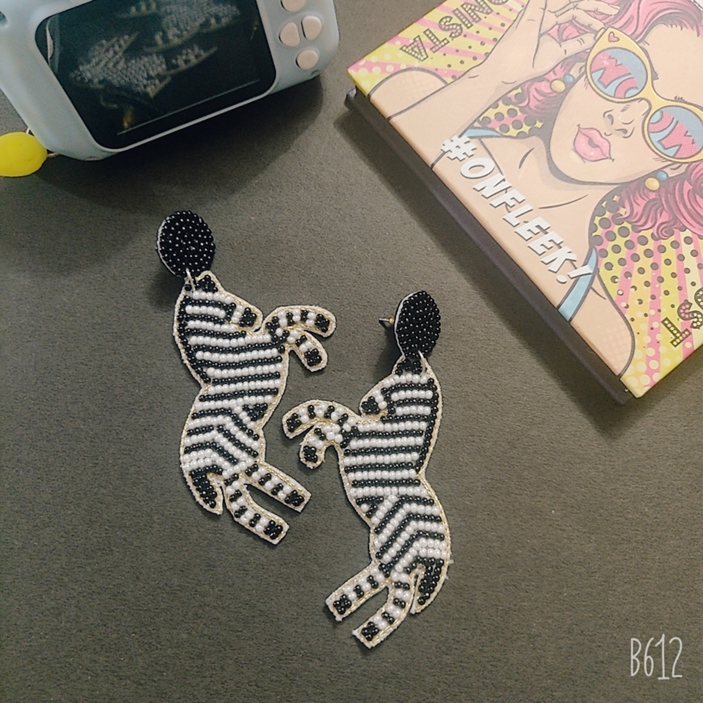 The Zebra Earring