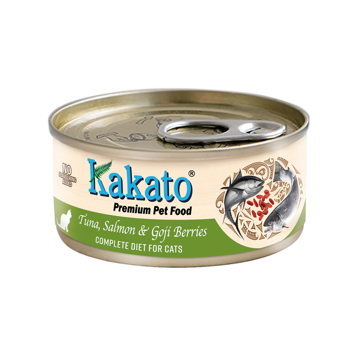 [Kakato] Tuna, Salmon & Goji Berries 70g x 48tins (Complete Diet for Cats) Limited Ingredient