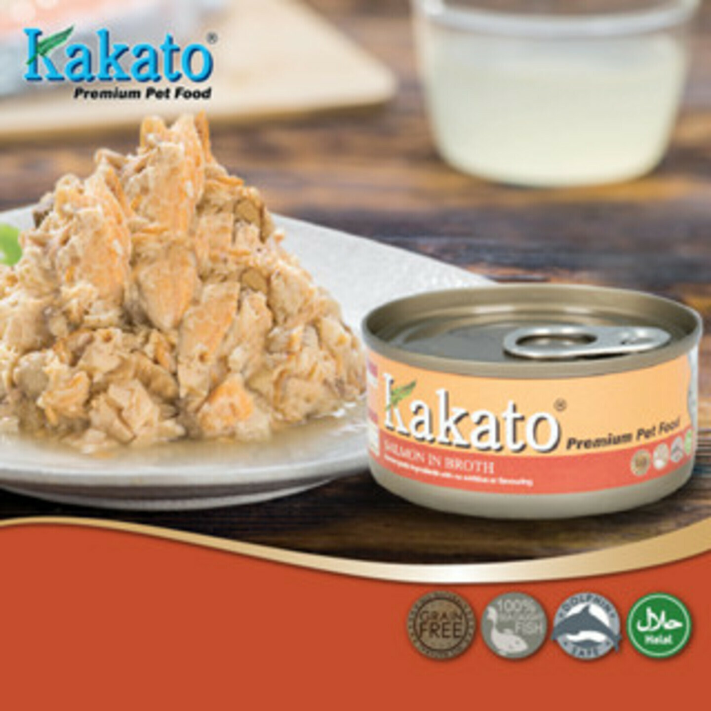 Kakato Salmon in Broth 70g x 48 tins