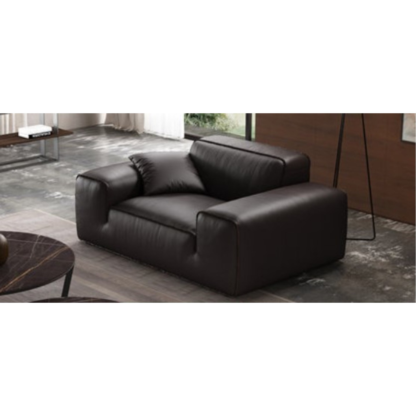 Merino Nordic Style Luxury Sofa Full Leather - Single