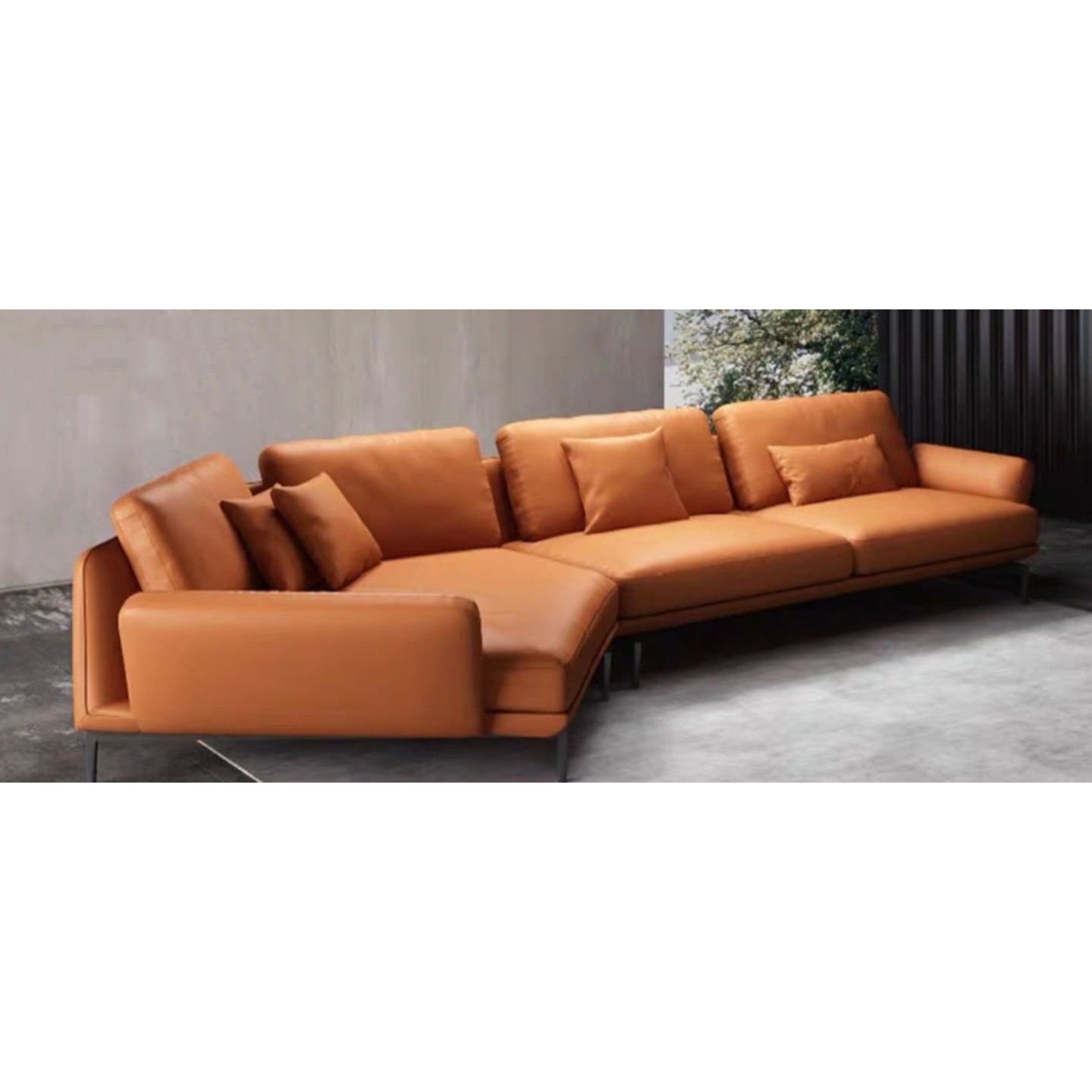 Nappa Italian Modern Luxury Sofa - Special King Edition 3 + Concubine Seat