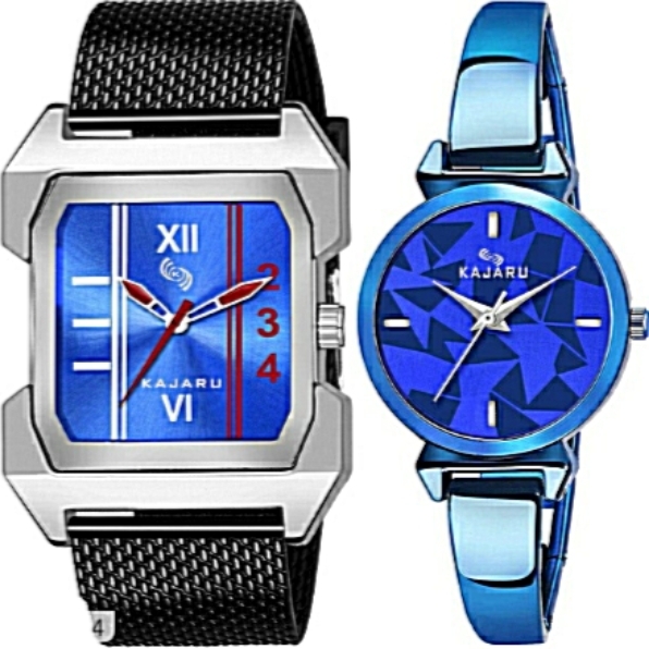 Men's & Women's Metal Watches Combo Pack