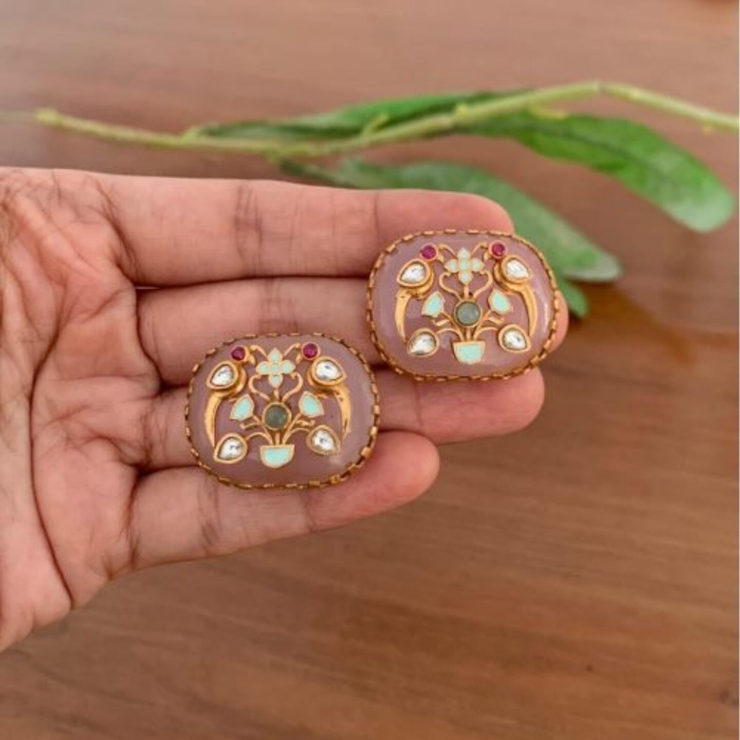 Yogita Earring - Tanjore Collection