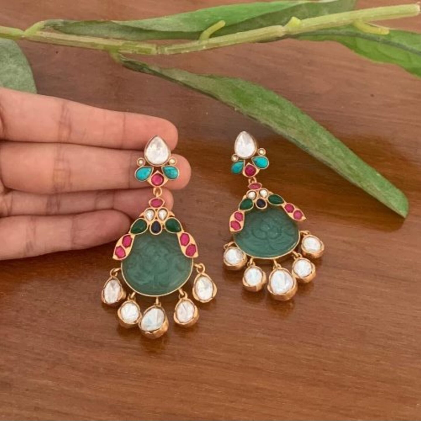 Zalak Earring - Tanjore Collection