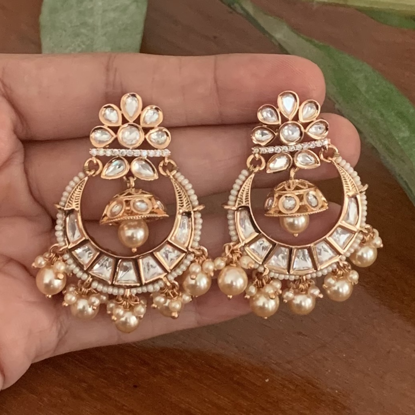 Zeena Kundan Chandbali Earring