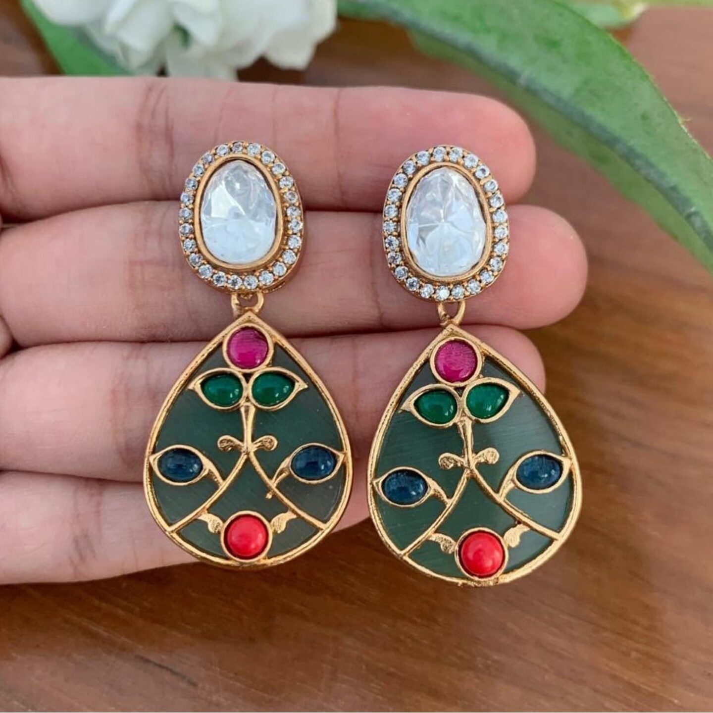 Garima Tanjore Earring