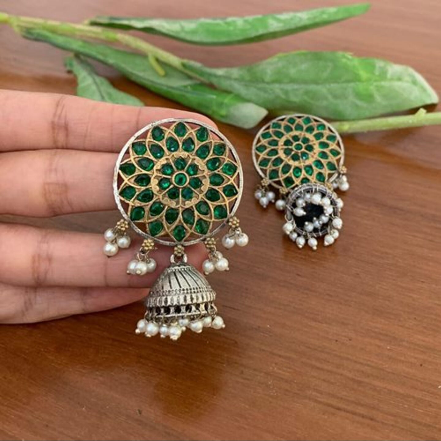 Hita Dual Tone Earring