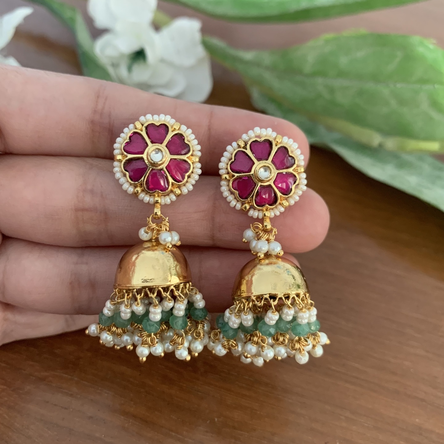 Tarini Kundan Jhumki Earring
