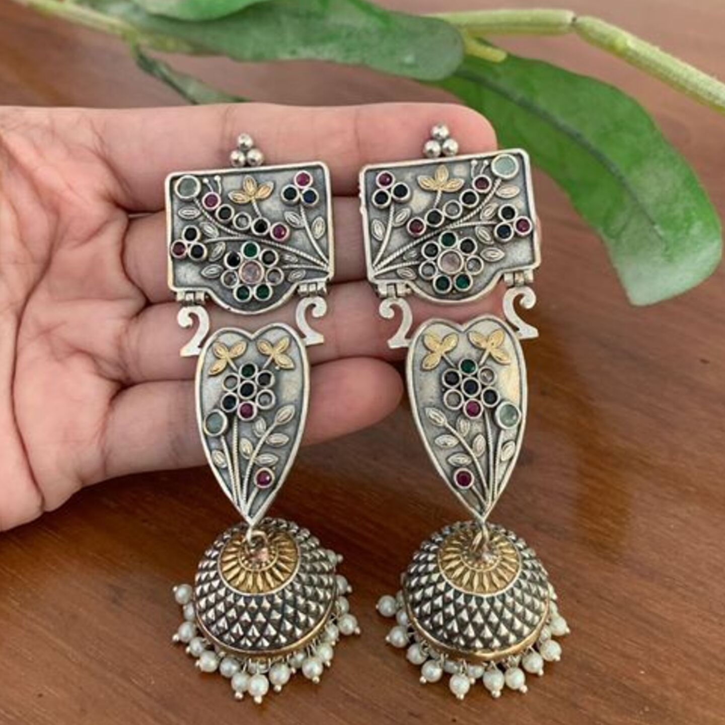 Sindhu Dual Tone Earring