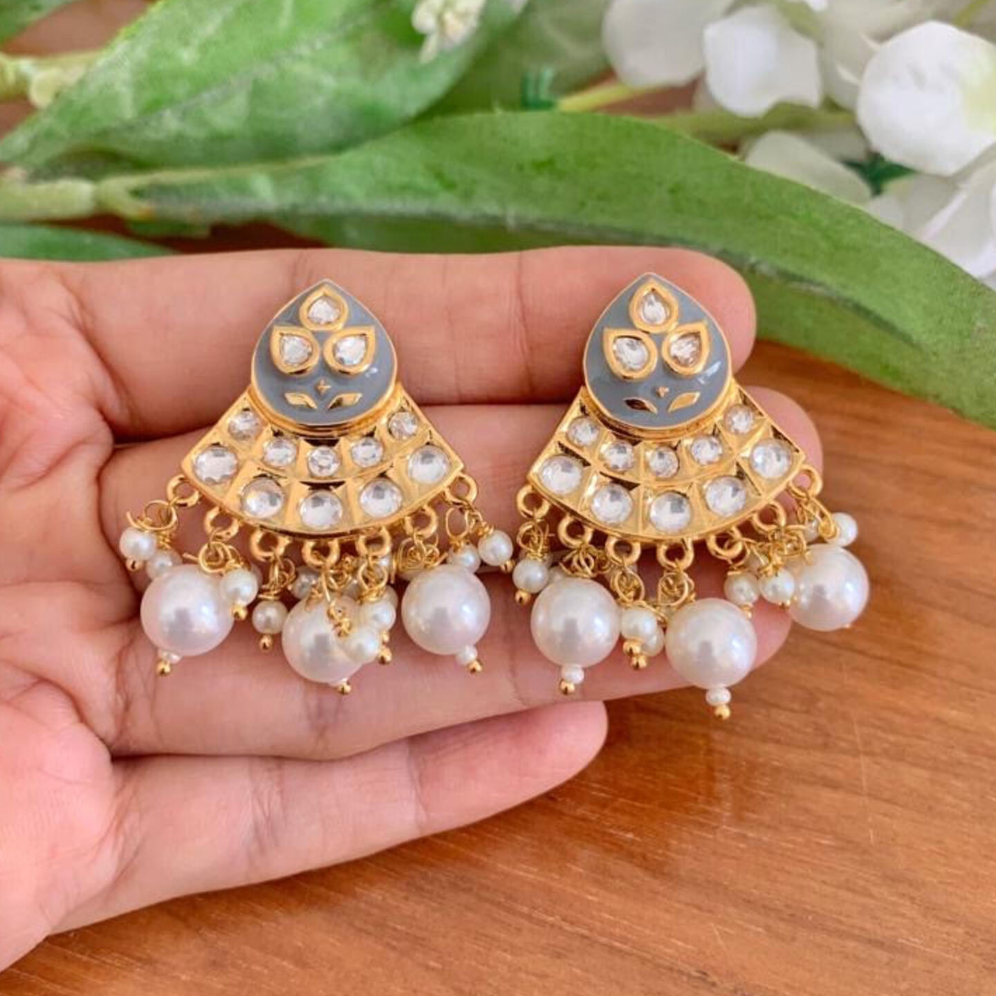 Meher Moti Polki Earrings