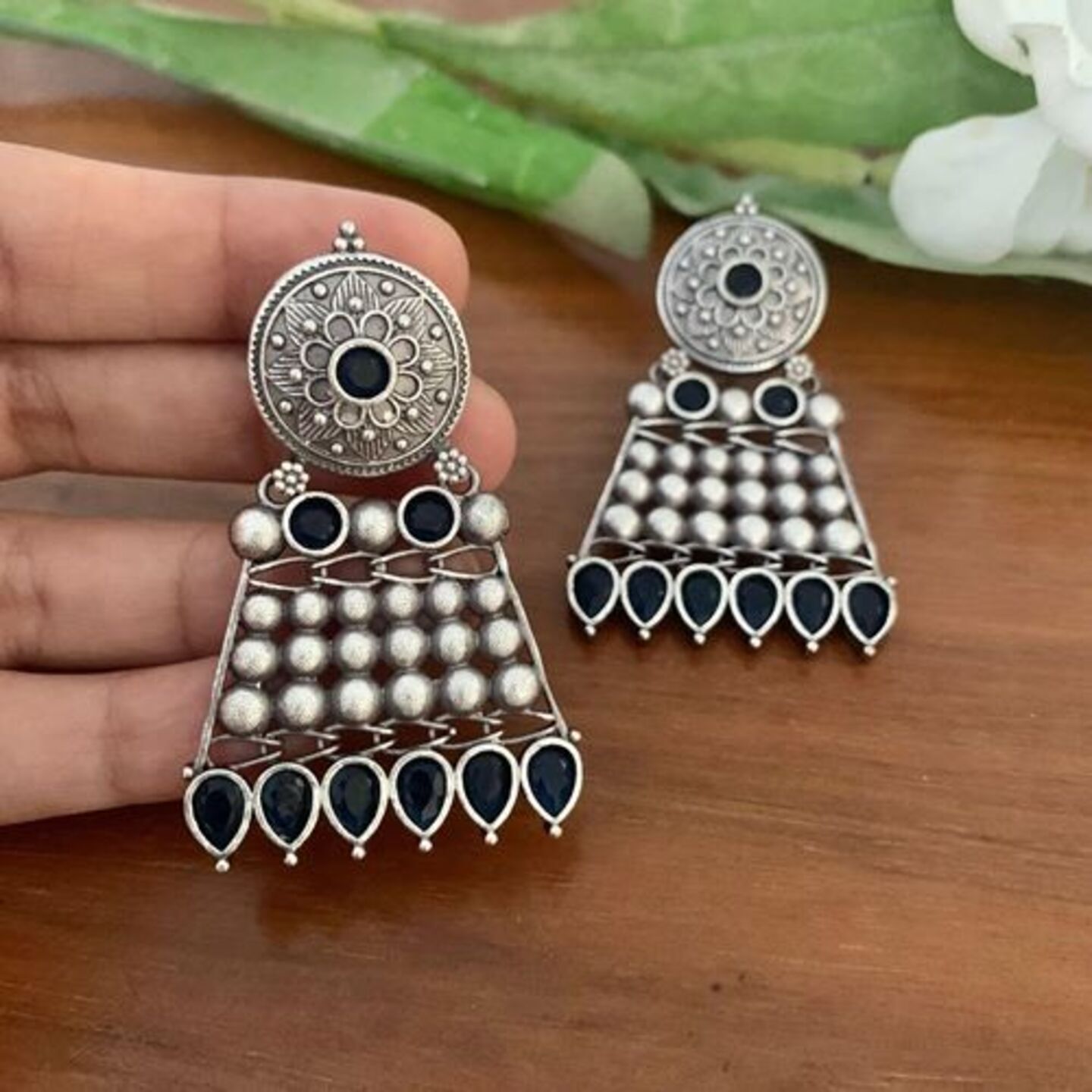 Urmi Oxidized Earring