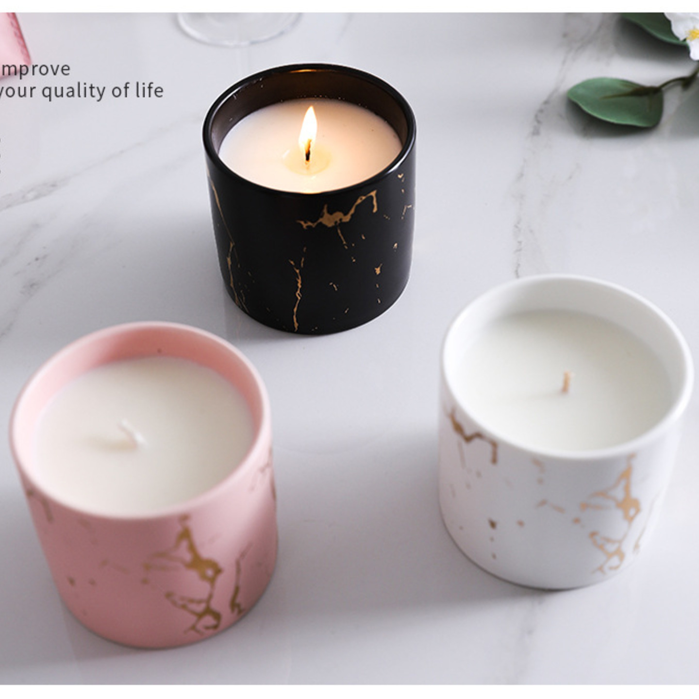 Marble Candles