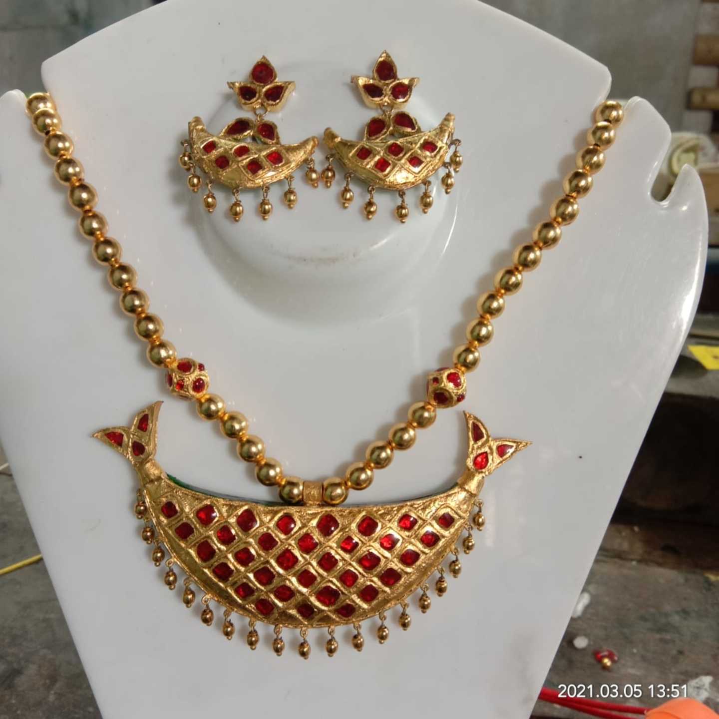Junbiri Assamese Goldplatted Jewellery