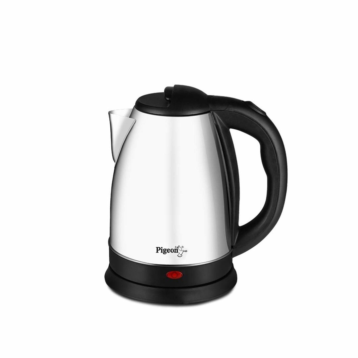 Pigeon by Stovekraft Amaze Plus Electric Kettle with Stainless Steel Body, 1.5 litres boiler for Water, instant noodles, soup etc.