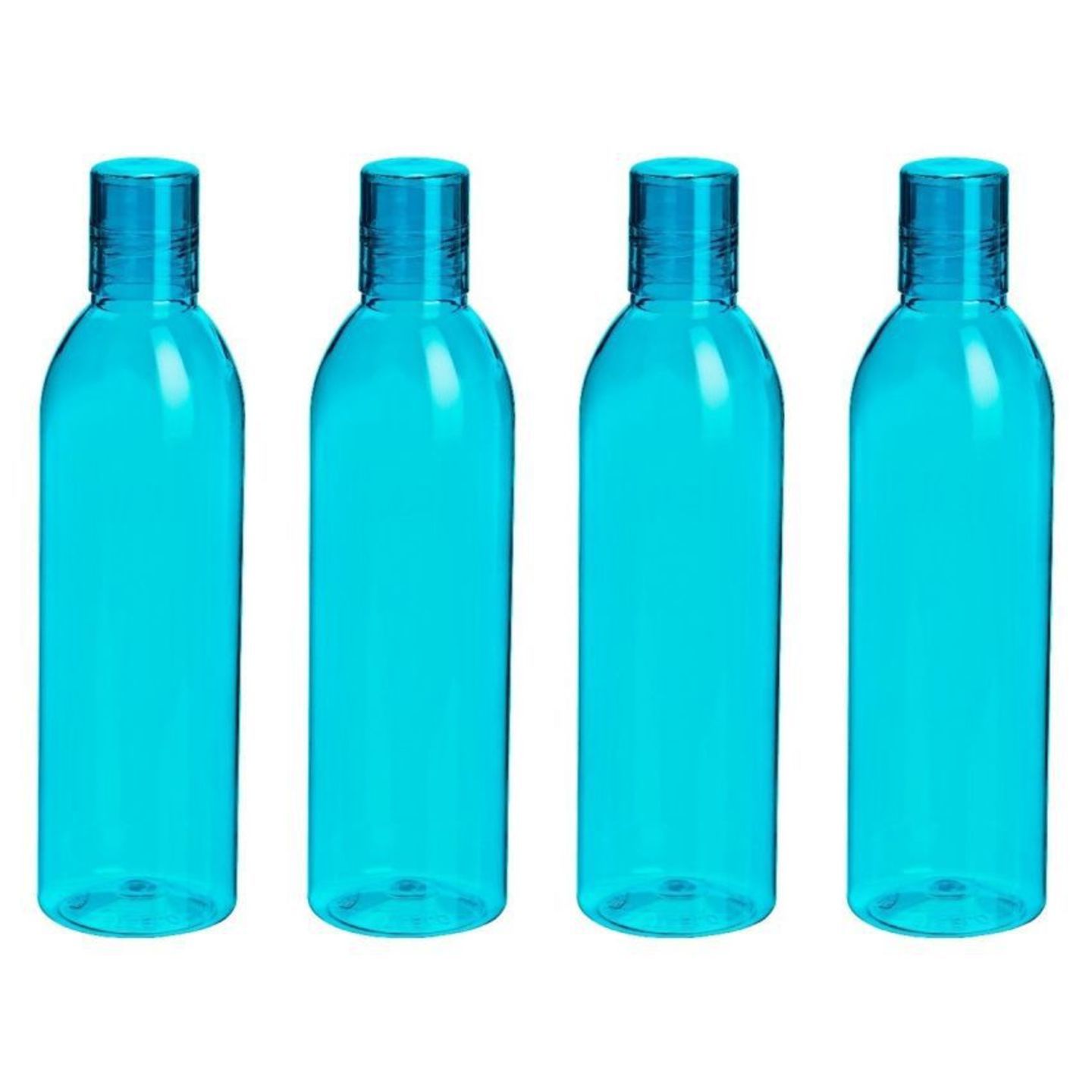 Generic Blue 1000 mL Plastic Water Bottle set of 4