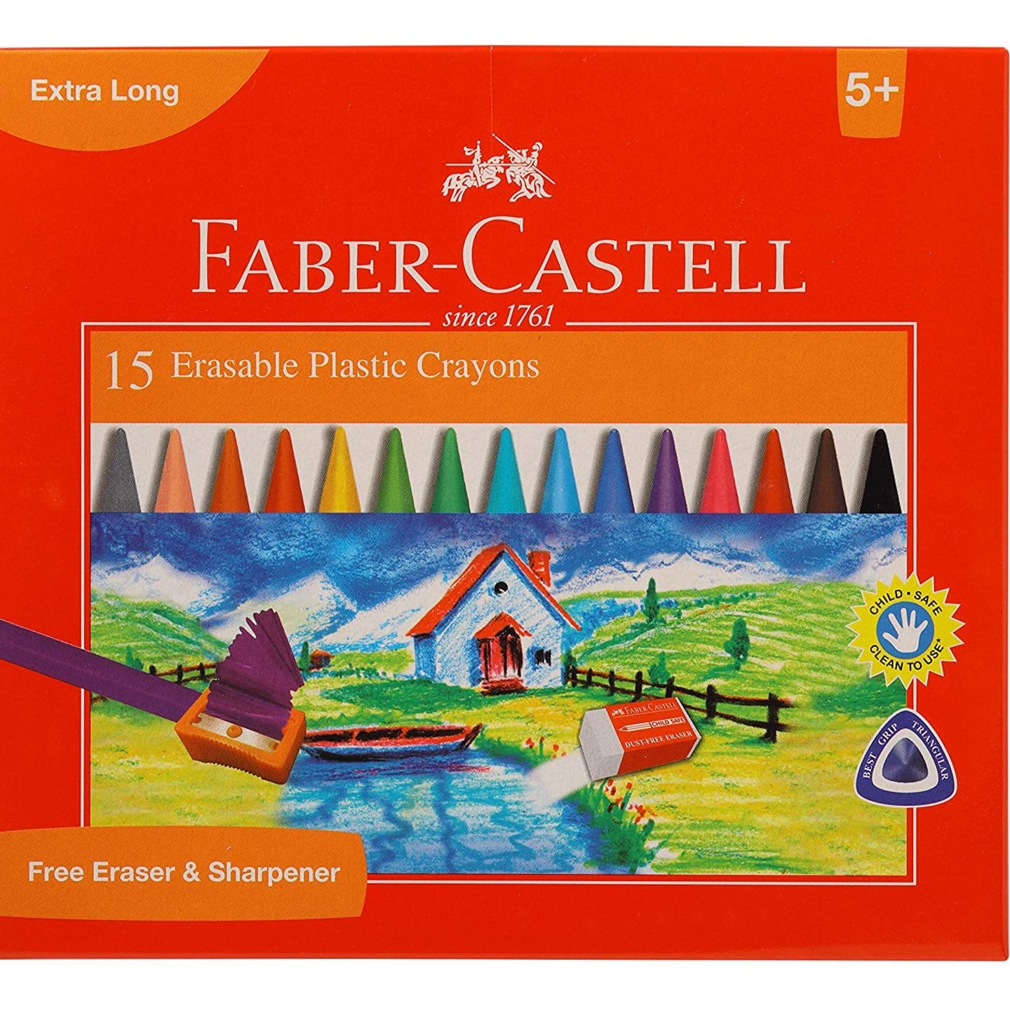 Faber-Castell Erasable Crayons Pack of 15