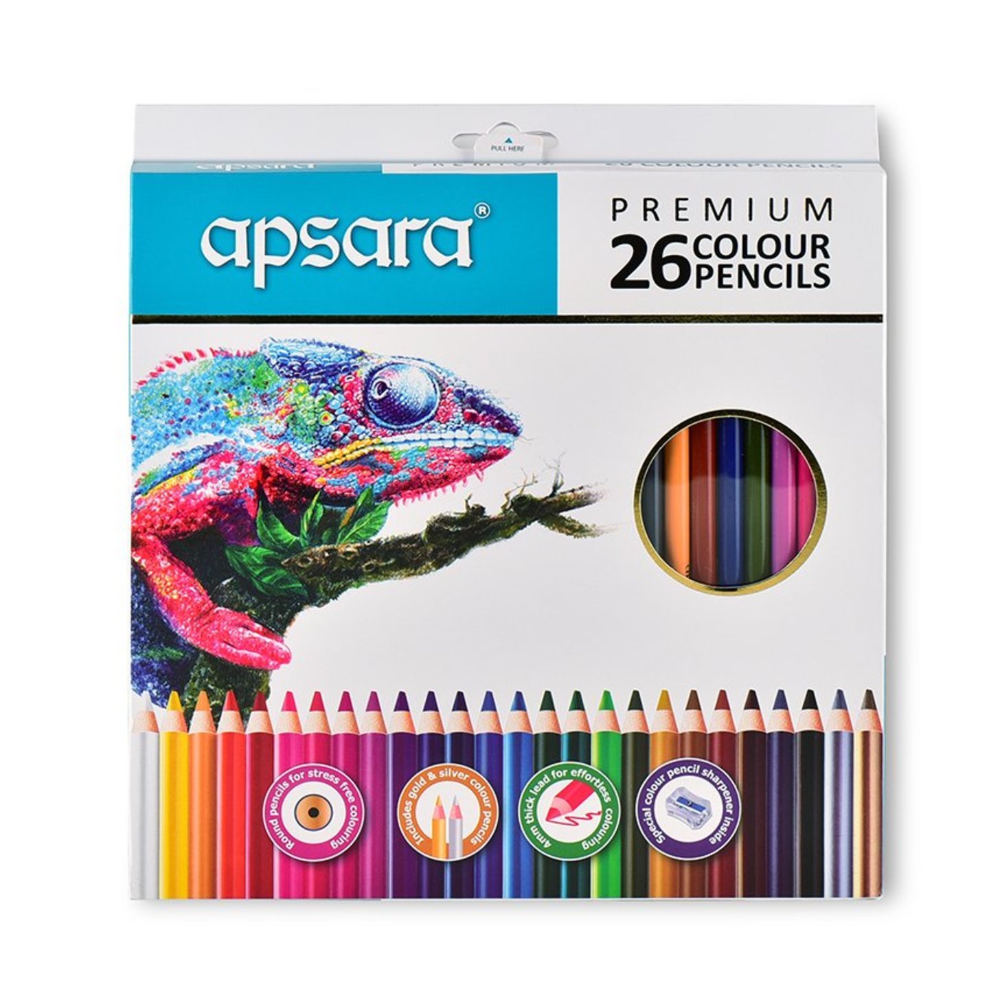 Apsara 101256003 Color Pencils - 26 Shades Multicolor