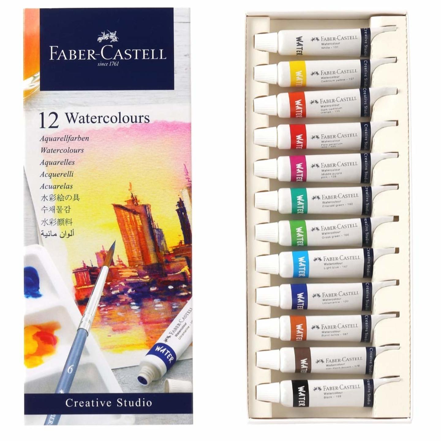 Faber-Castell Creative Studio Watercolours 5 ml Set of 12