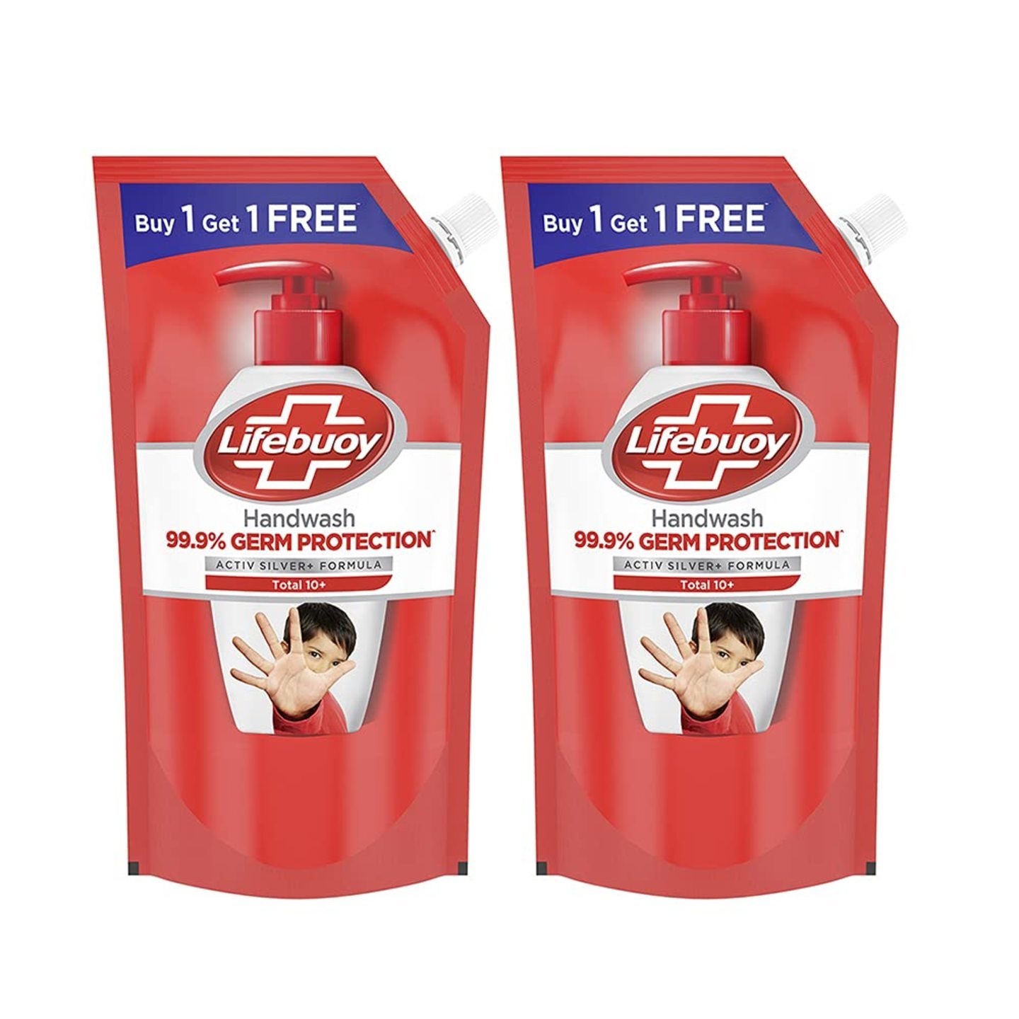 Lifebuoy Total 10 Activ Naturol Germ Protection Liquid Handwash Refill, Fights Bacteria & Viruses, Maintains Hand Hygiene, 750 ml Buy 1 Get 1 Free