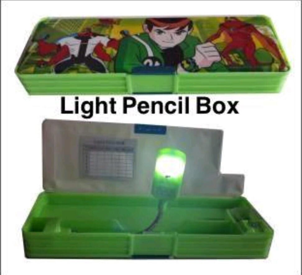 Led Light Double Deck Pencil box