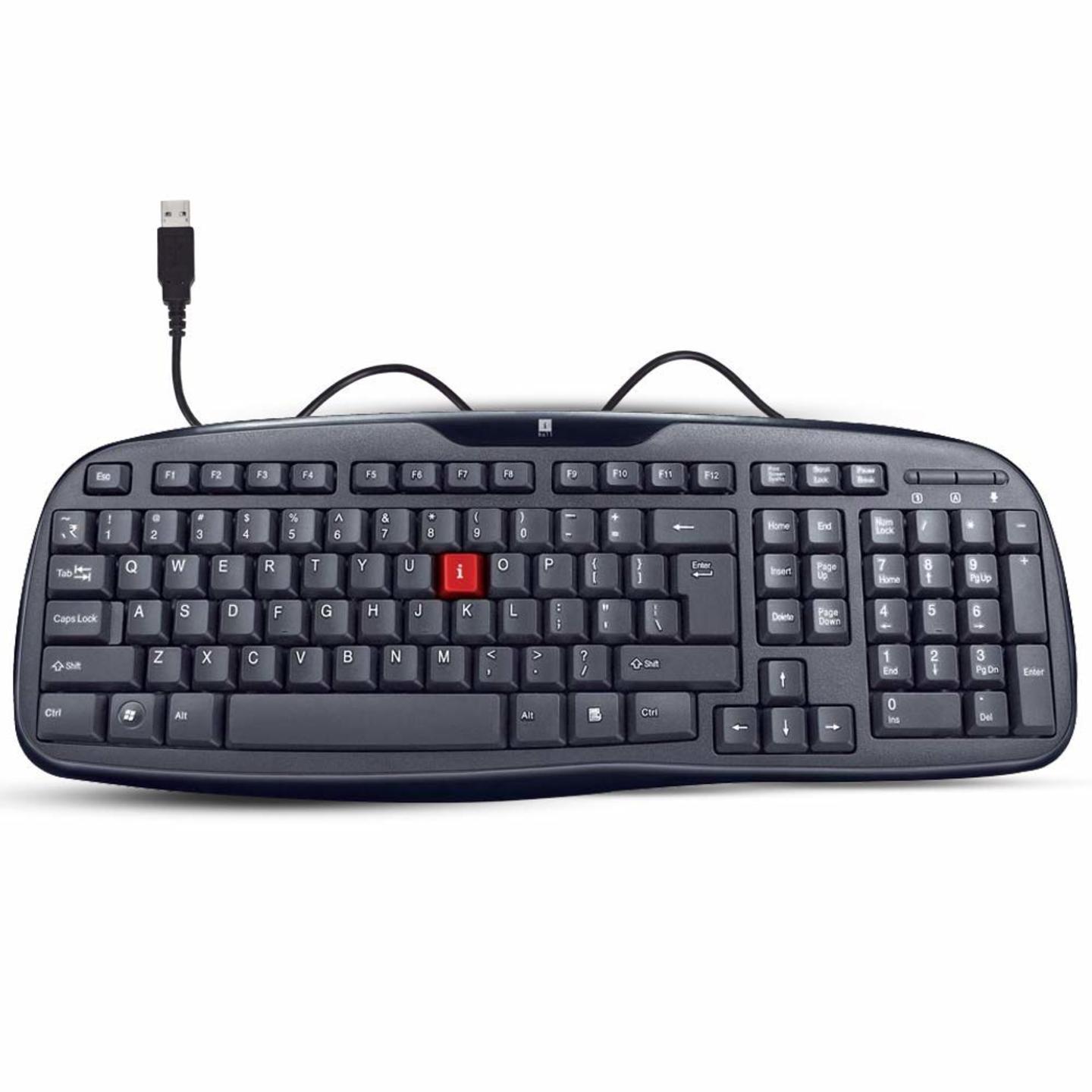 iBall Winner V2.0 Wired USB Desktop Keyboard Black