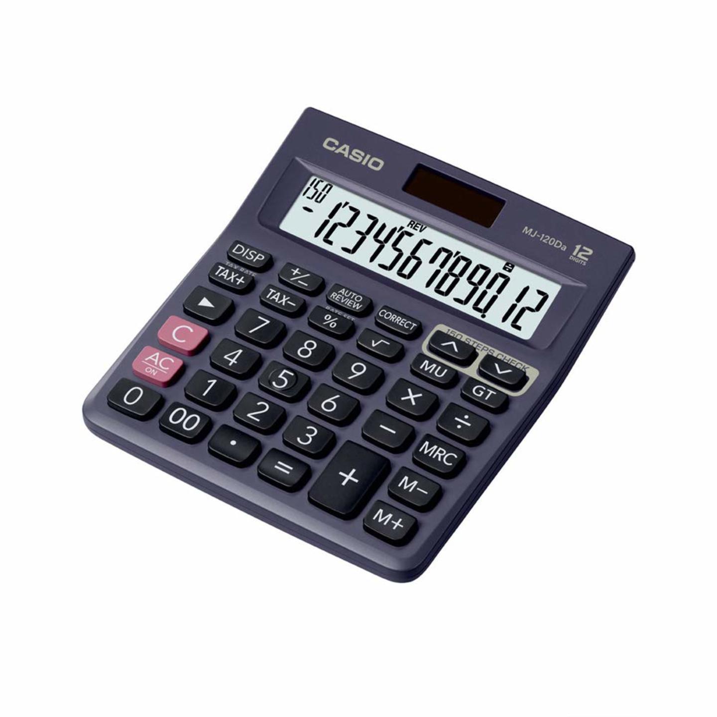 Casio MJ-120Da 150 Steps Check and Correct Desktop Calculator with Tax & GT Keys & On Display Indication of Active Constant K