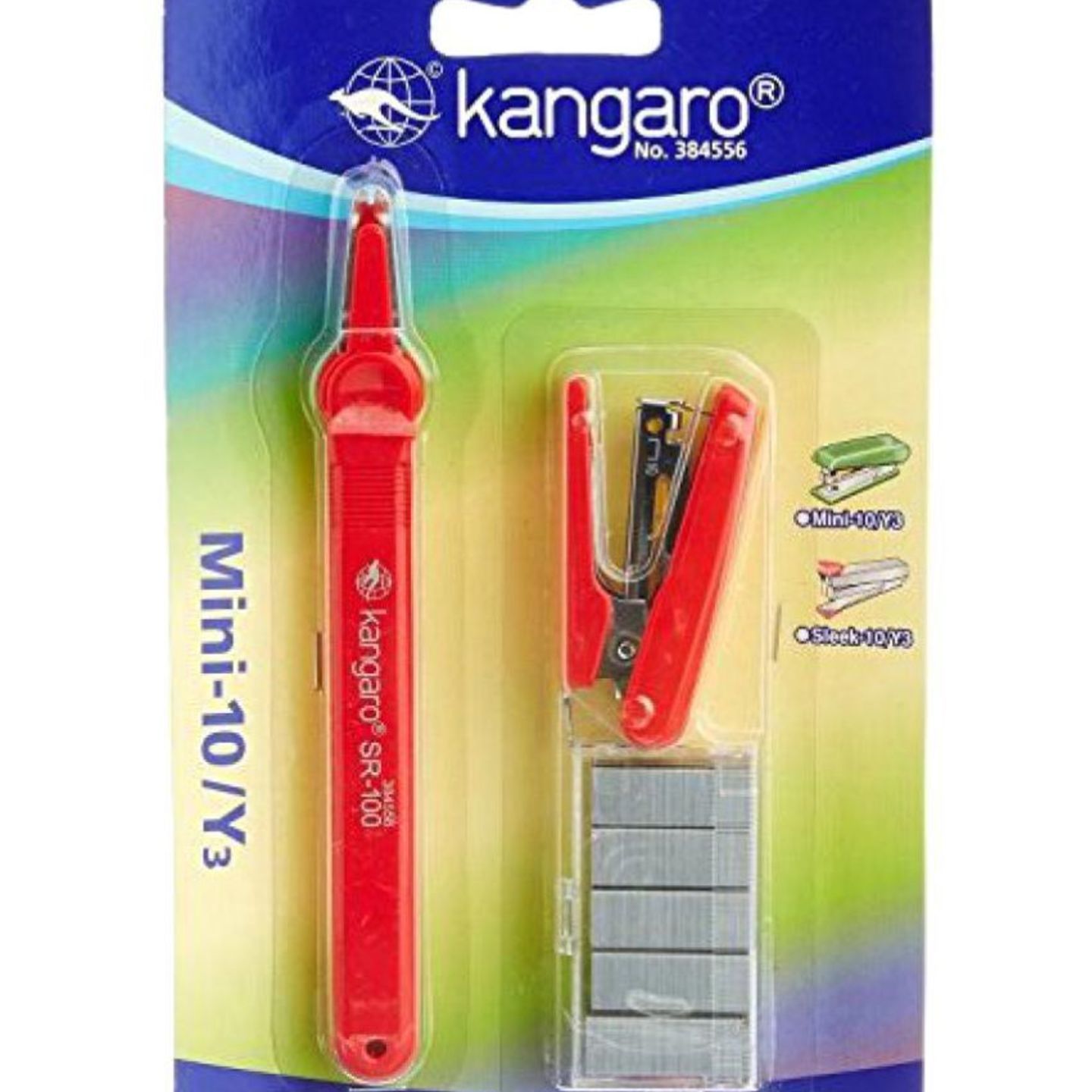 Kangaro Mini-10Y3 Stapler Pack, 10 Packs