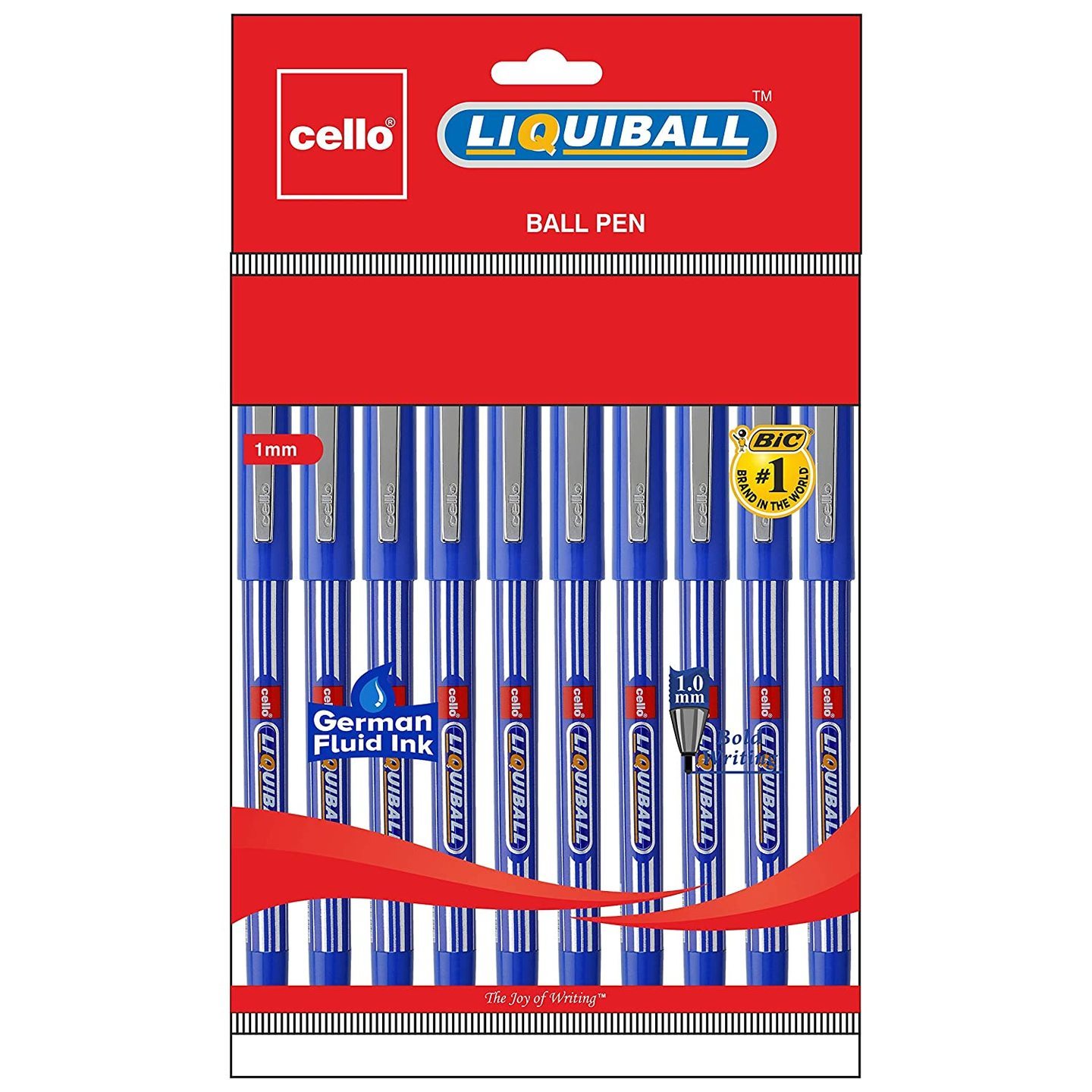 Cello Liquiball Ball Pen - Pack of 10 Blue