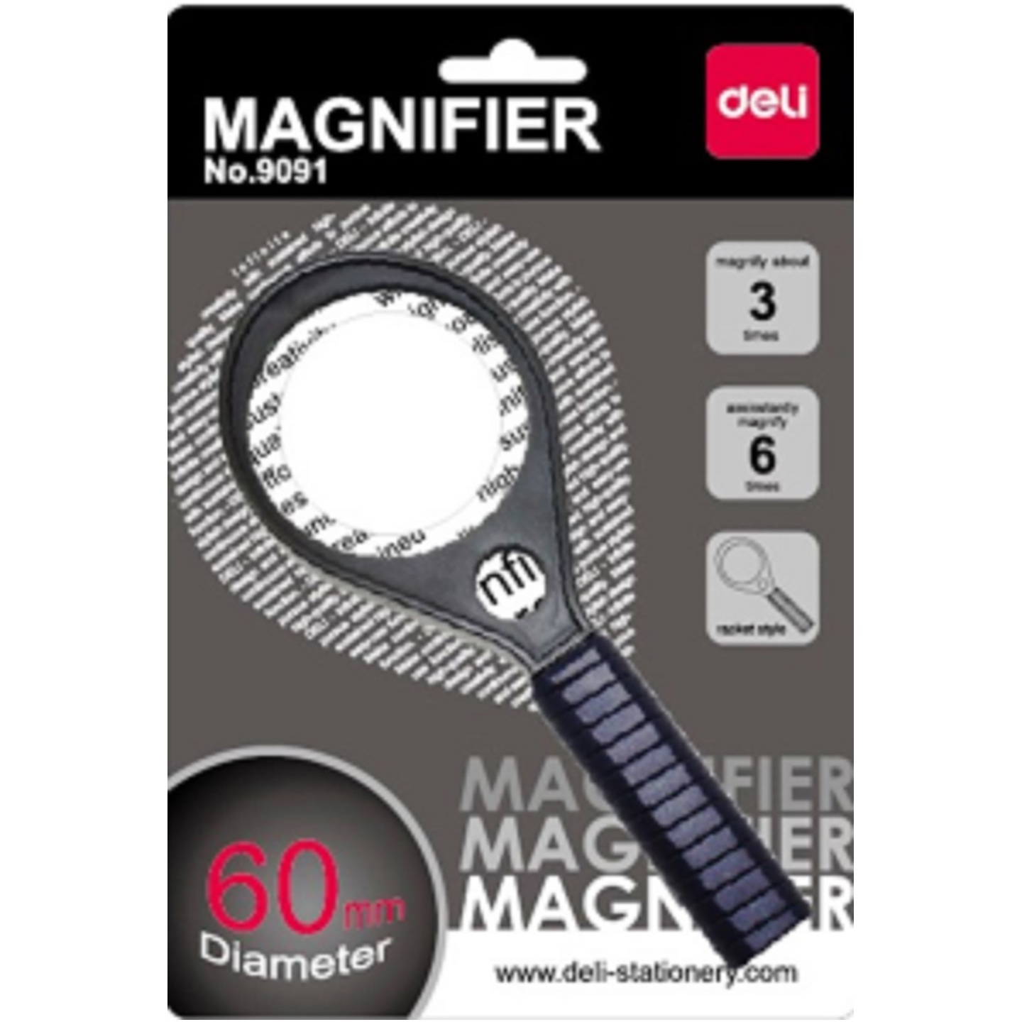 Deli Magnifier 60mm model 9091 Magnifying Glass Lens