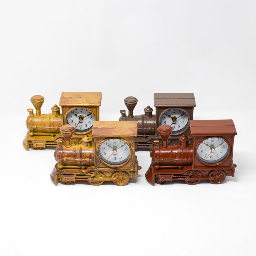 (1 Pcs) Train Clock in 4 Assorted Colours | GS