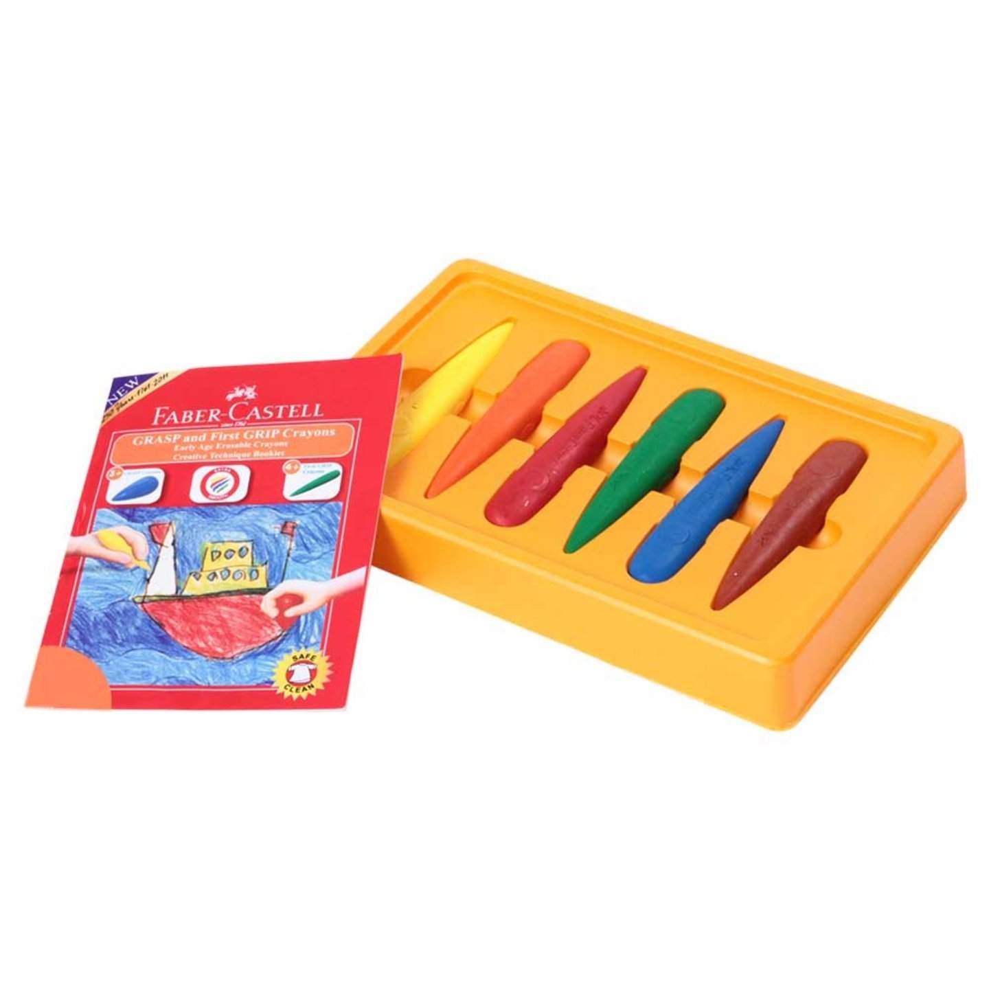 Faber-Castell First Grip Crayon Set - Pack of 6